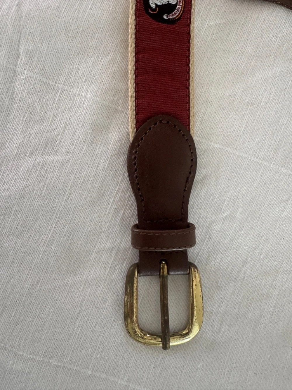 Vintage FSU (Florida State) Campus Classics Ribbon/Web Belt - Men’s 40